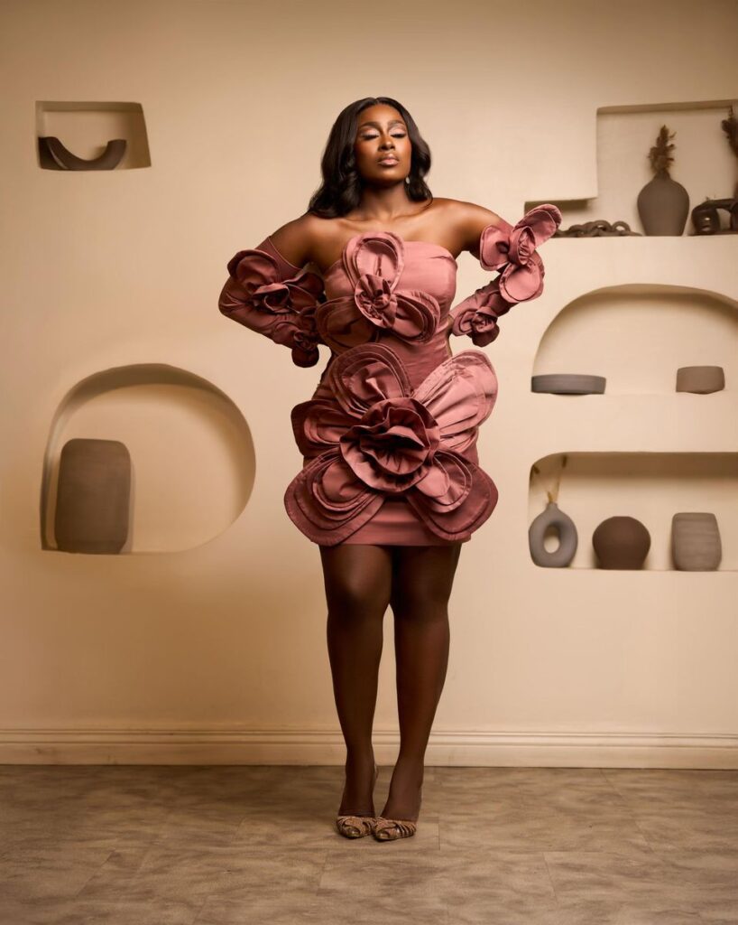 Orchid Petal Sculpture Dress