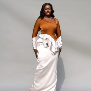 Peony Ember Couture Dress